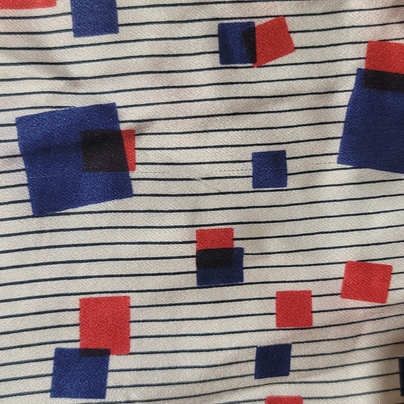 Seventy Two Changes sz 4 Retro Silk Striped Dress/Long Tunic GUC - Picture 4 of 7